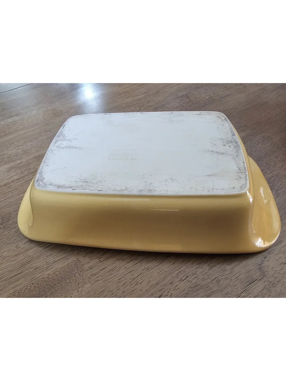 Cerutil Stoneware Mustard Yellow Olive Branch Casserole Baking Dish Portugal